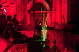 A Harpa Laser não poderia faltar nesta festa! (Santiago Compostela) A Harpa Laser não poderia faltar nesta festa!