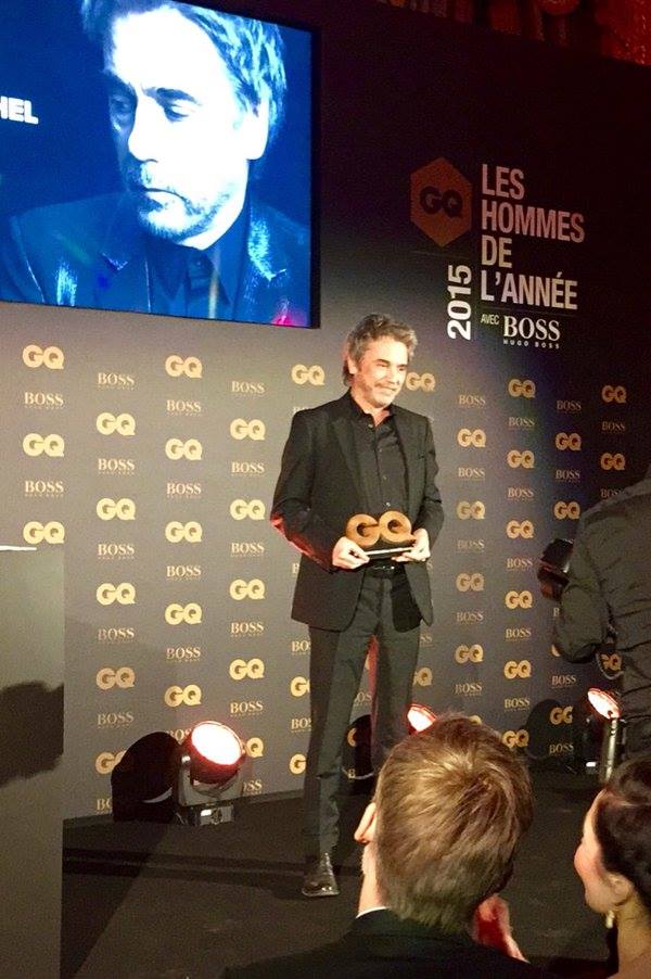 Jarre recebe prêmio de "Homem do ano - 2016" da GQ MAGAZINE - FRANCE