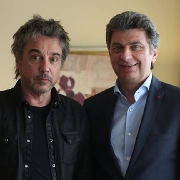 J.M.Jarre e Andrzej Matusiak, Diretor do espetáculo.
