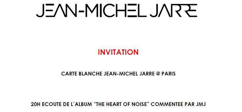 Convite da audição em Paris.