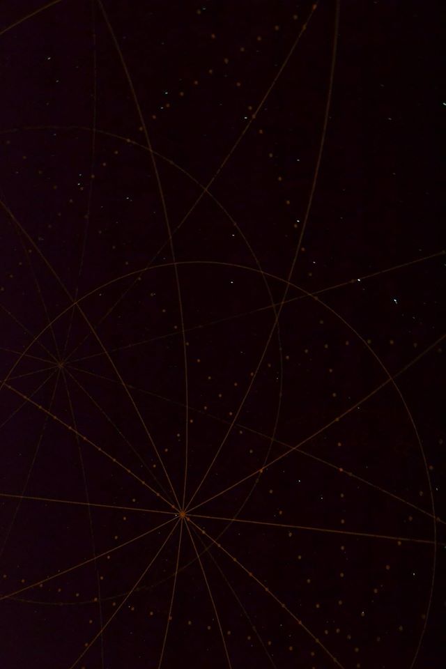 Imagens projetadas na cúpula do Planetário.